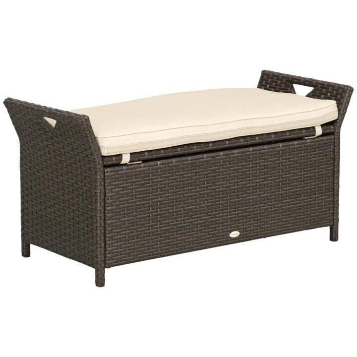Hivvago Outdoor Garden Bench with Lift-Top Storage