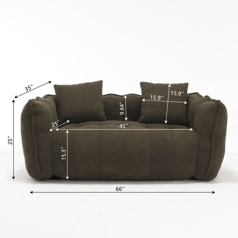 Large Square Beanbag Chair image number 2
