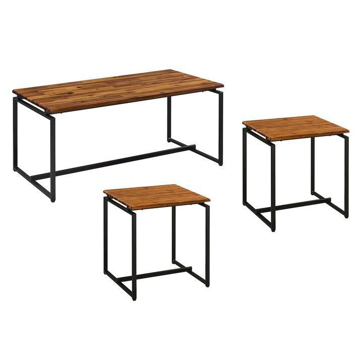 Plethoria Home Occasional Set with Trestle Base