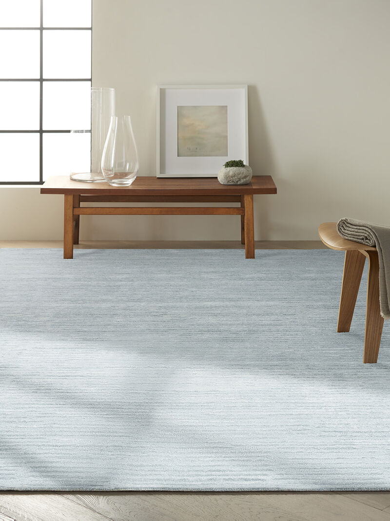 CK010 Linear LNR01 Light Blue 8'6" x 11'6" Rug