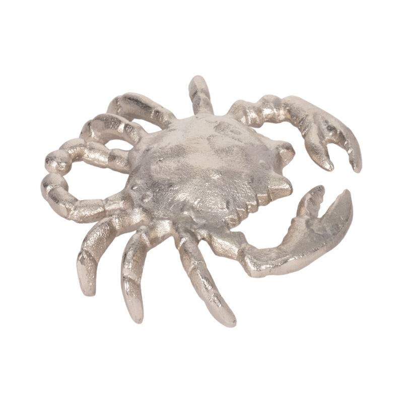 Metal, 7" Crab Deco Silver image number 2