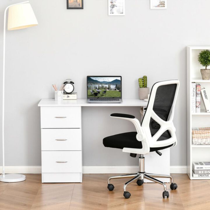 Modern Office Desk &ndash; Spacious Surface with Built-in Storage for Home or Office