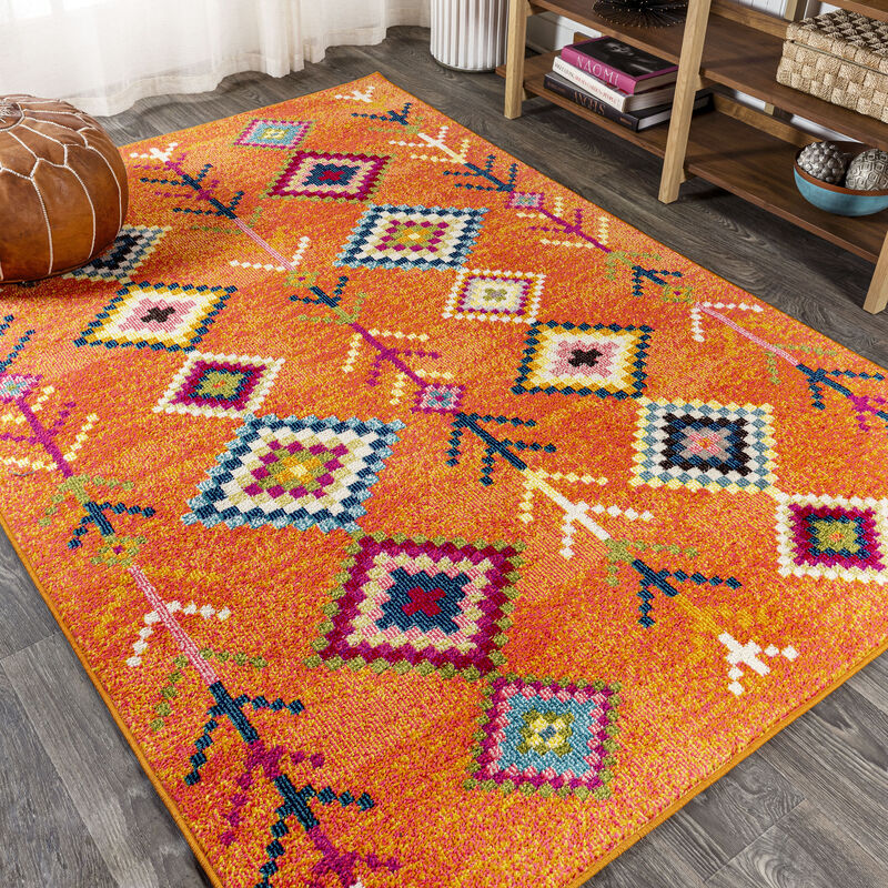 Tribal Love Geometric Area Rug