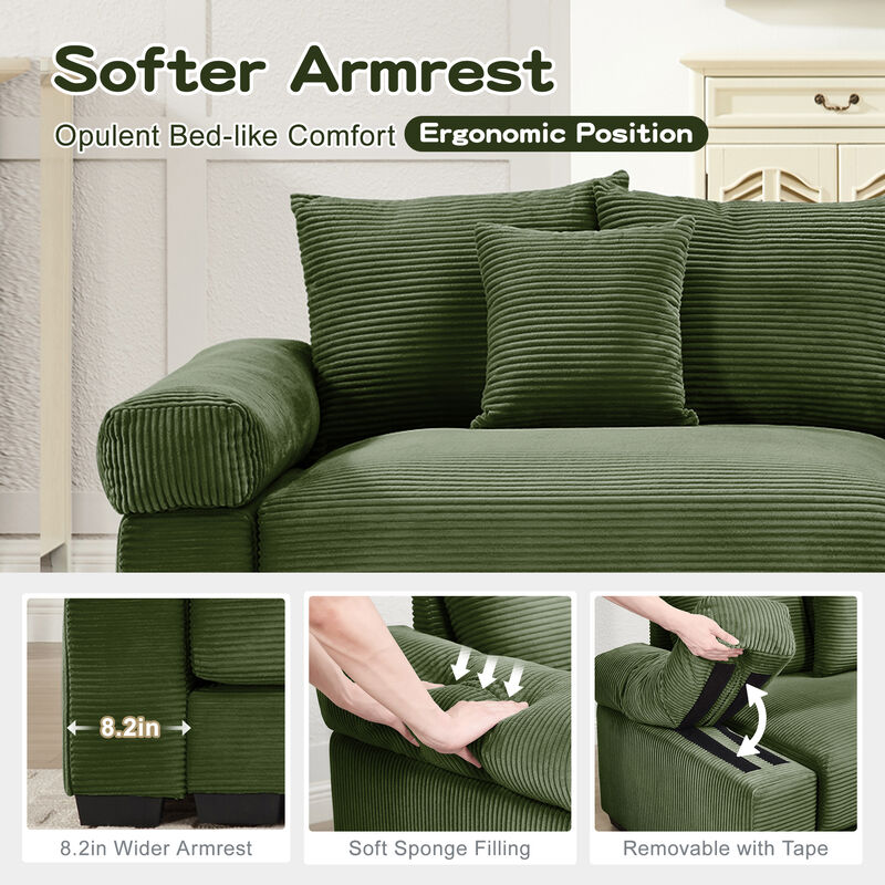 Meksik Oversized Cloud U‑Shape Modular Sectional Sofa image number 3