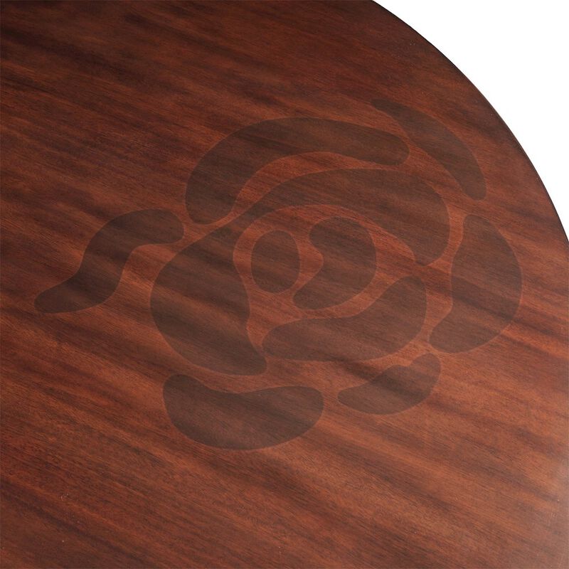Michael Amini Camellia Field Round Dining Table - Warm Pecan