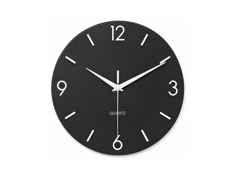 12" Modern Silent Wall Clock - Battery Operated Grey Minimalist Decor for Home & Office image number 0