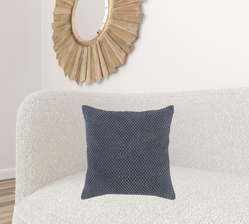 Nubby Textured Throw Pillow &ndash; Modern Decorative Cushion for Sofa or Bed