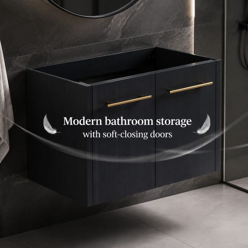 ELEMENT ACE 36 Inch Freestanding Bathroom Vanity Cabinet with Soft-Close Doors, Adjustable Interior Shelf, Scratch & Water Resistant Build for Bathroom Storage Organization image number 4