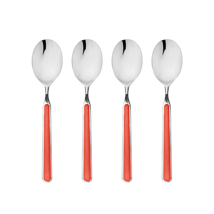Fantasia 4-Piece American Coffee Spoon Set in New Coral
