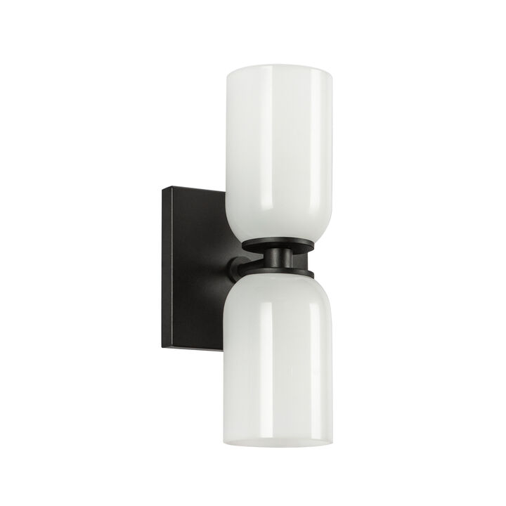 Nola 12-in 2 Lights Damp-Rated Wall Sconce