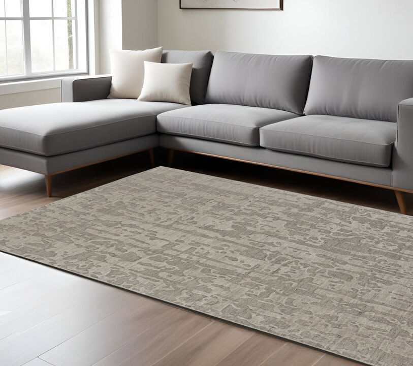 HomeRoots Abstract Hand Woven Area Rug