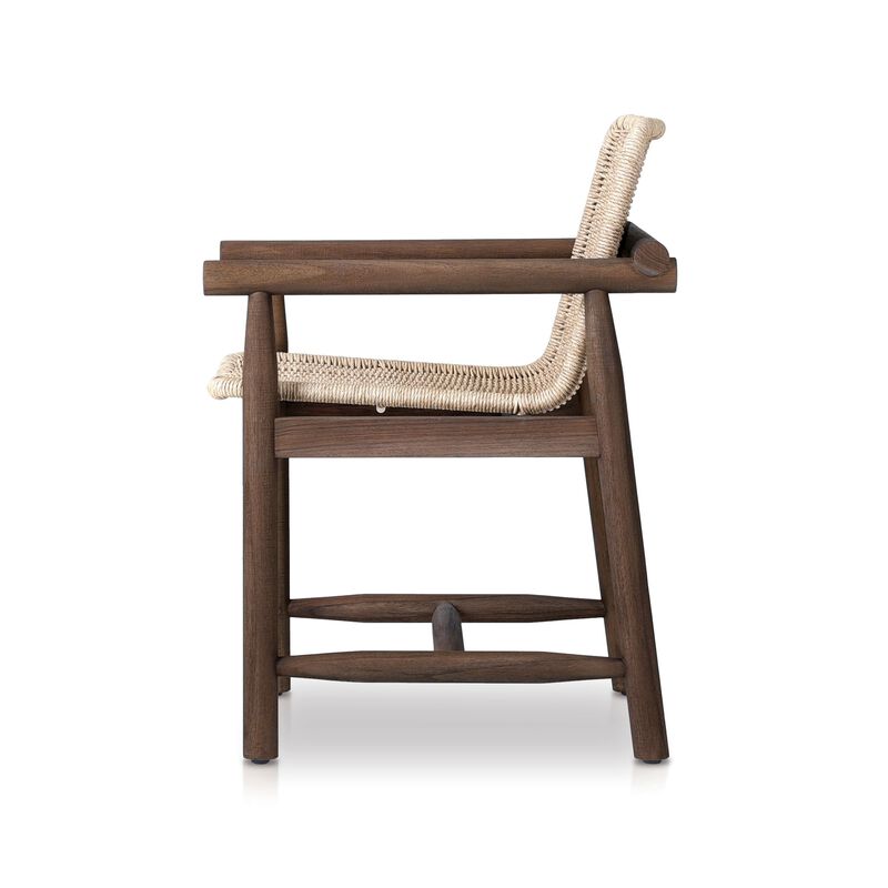 Dume Outdoor Vintage White Dining Armchair image number 3