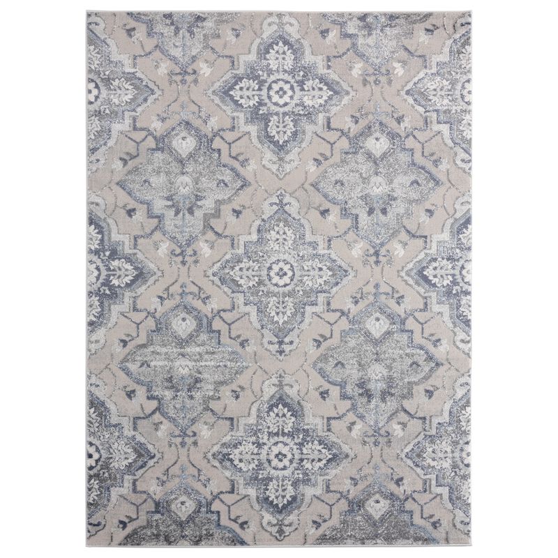 United Weavers Cascades Leavenworth Blue Area Rug 7'10 x 10'6