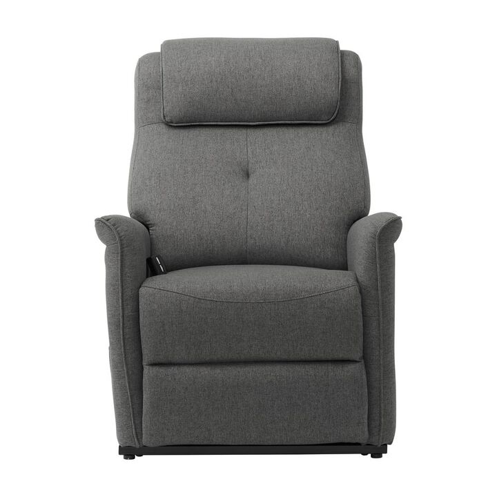 CorLiving Power Lift Recliner Medium Grey