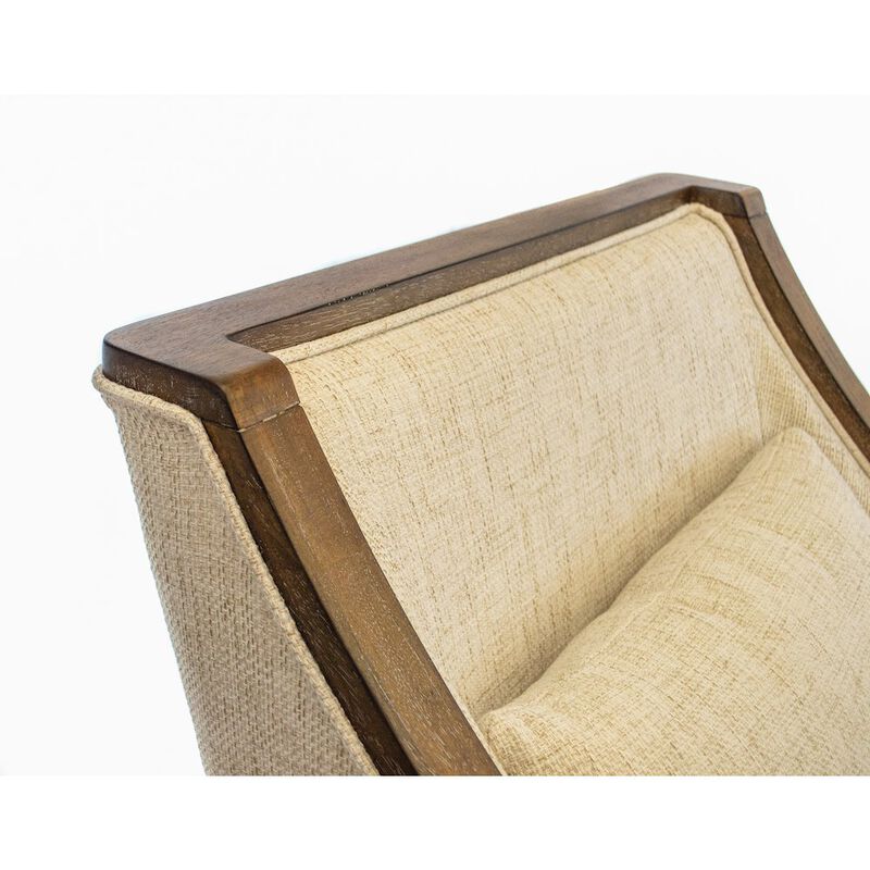 American Furniture Classics Os Home Occasional Side Accent Chair Desert Ivory