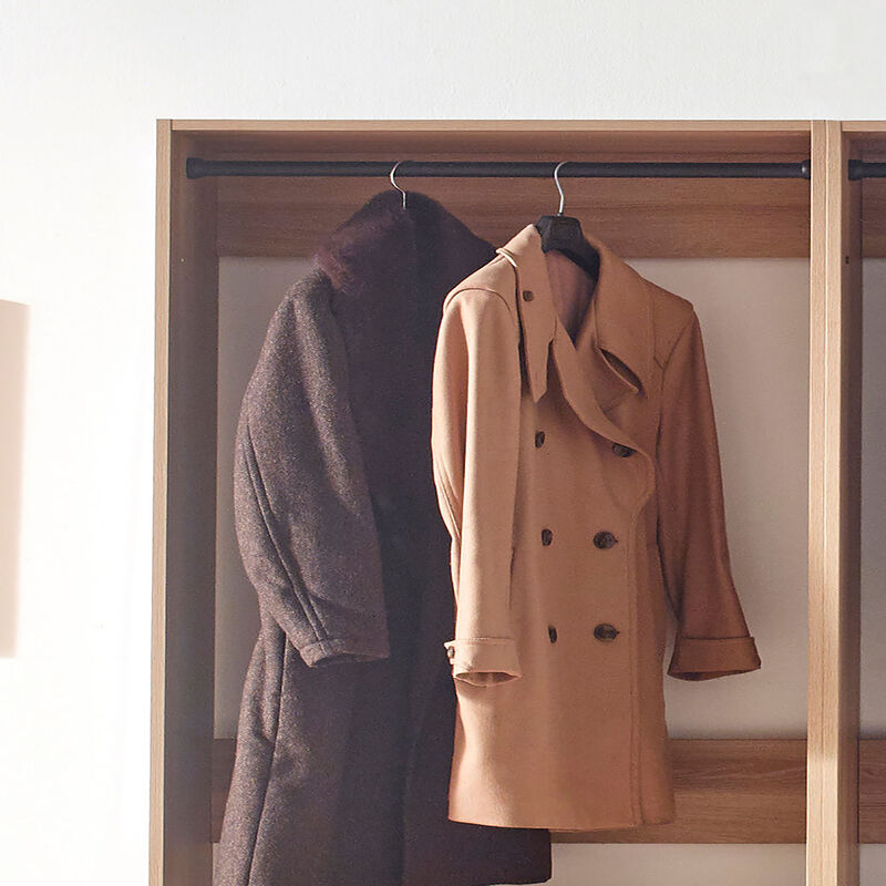 Prosper Oak Freestanding Walk in Wood Closet System