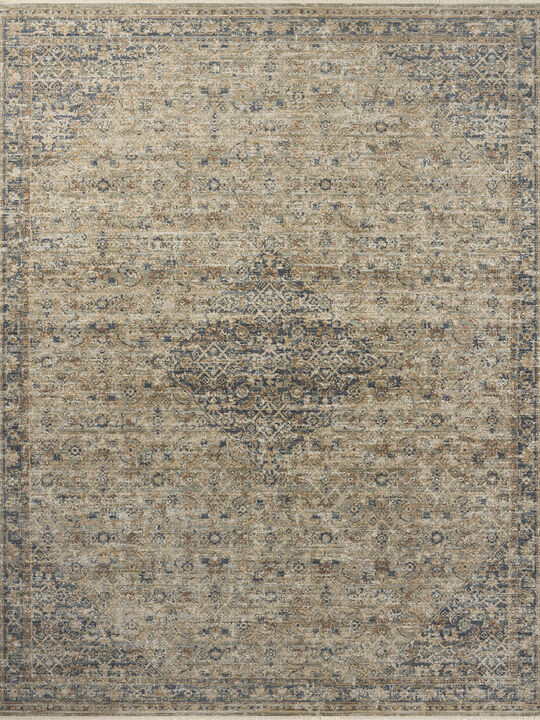Heritage HER-08 Sage / Navy 2''5" x 10' Rug by Patent Pending