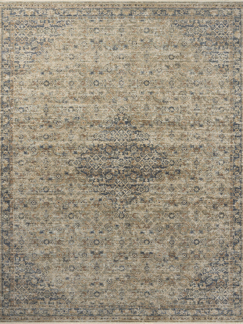 Heritage HER-08 Sage / Navy 8''0" x 10''0" Rug by Patent Pending