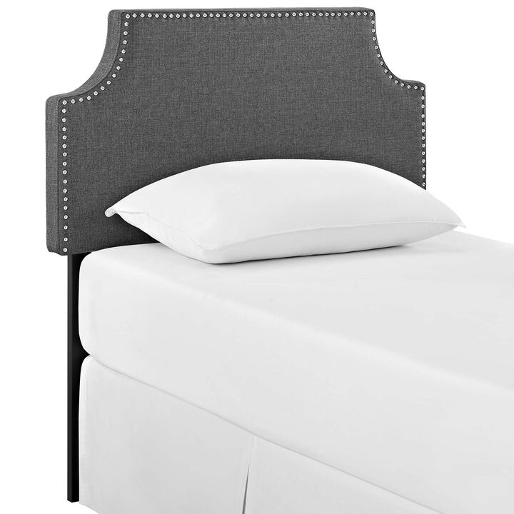 Modway - Laura Twin Upholstered Fabric Headboard Gray