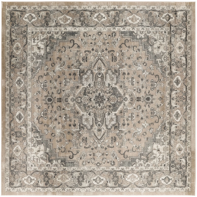 Quarry QUA05 Beige/Gray 7'10" x 9'10" Rug image number 0