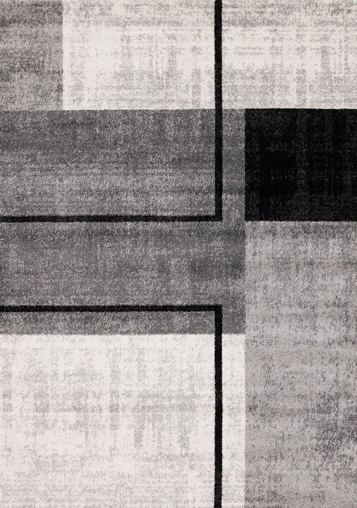 HomeRoots Abstract Area Rug