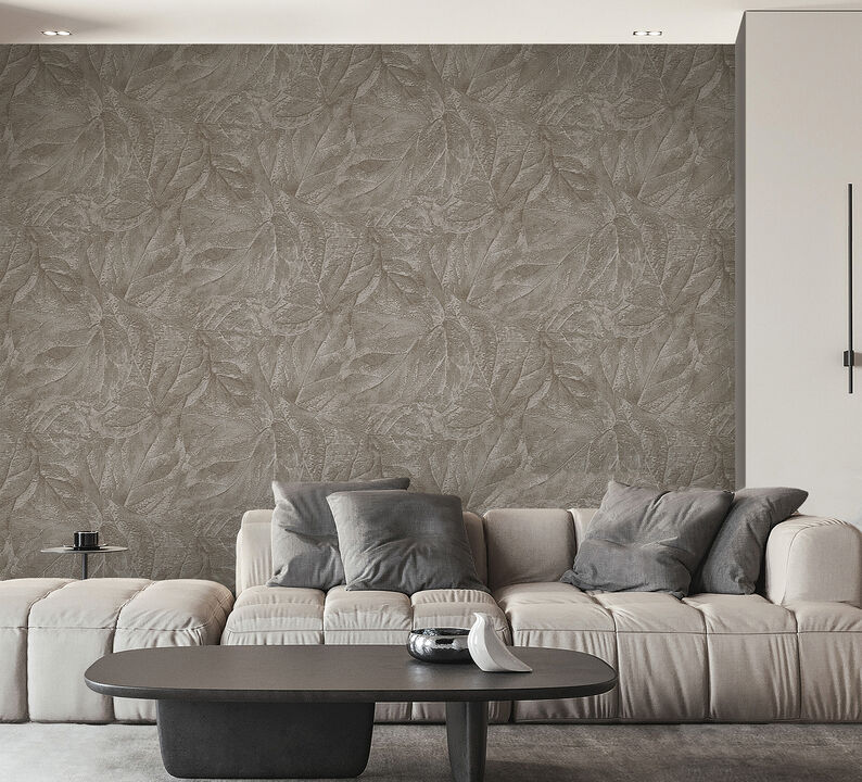 Aspen Stone Leaf Wallpaper (Set of 2)
