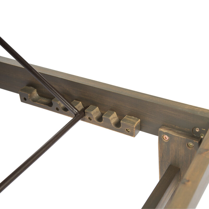 Merax Wood Frame Outdoor Mesh Chaise Lounge