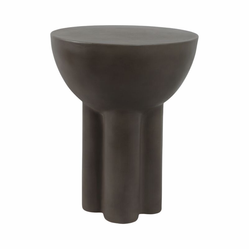 Huttonmoor Dark Grey Concrete Contemporary End Table image number 3