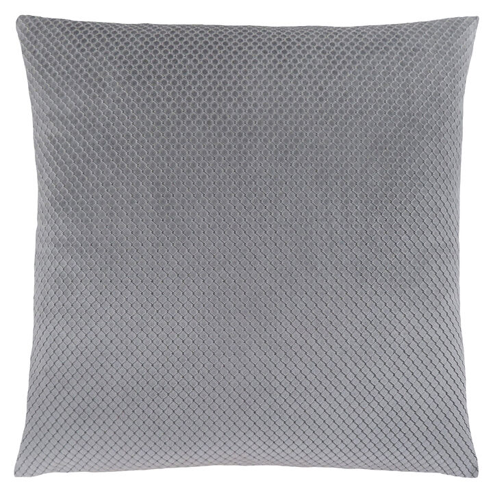 Monarch Specialties I 9306 Pillows, 18 X 18 Square, Insert Included, Decorative Throw, Accent, Sofa, Couch, Bedroom, Polyester, Hypoallergenic, Grey, Modern