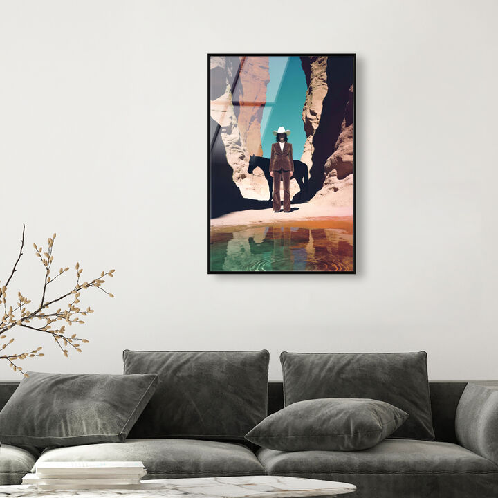 Cowgirl's Surreal Nature and Landscape Canvas Print by Oliver Gal