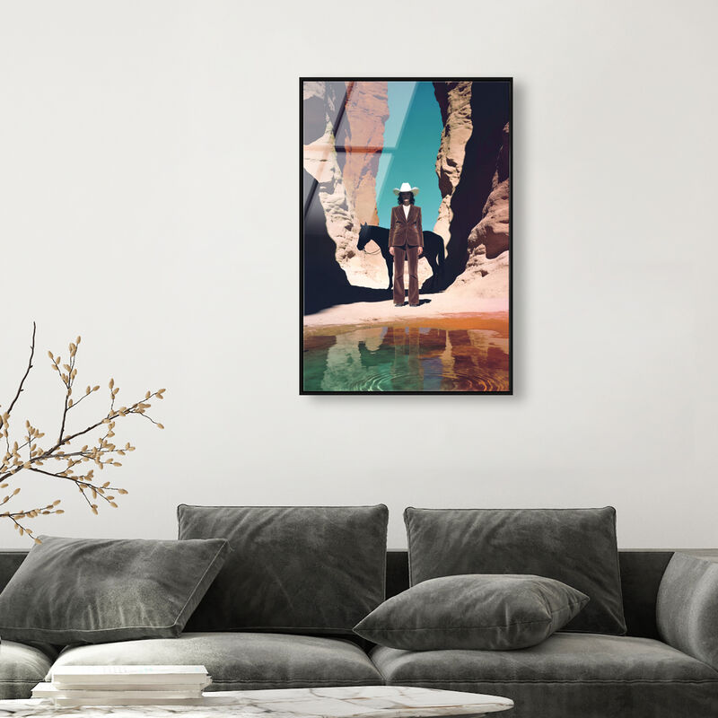 Cowgirl's Surreal Nature and Landscape Canvas Print by Oliver Gal image number 1