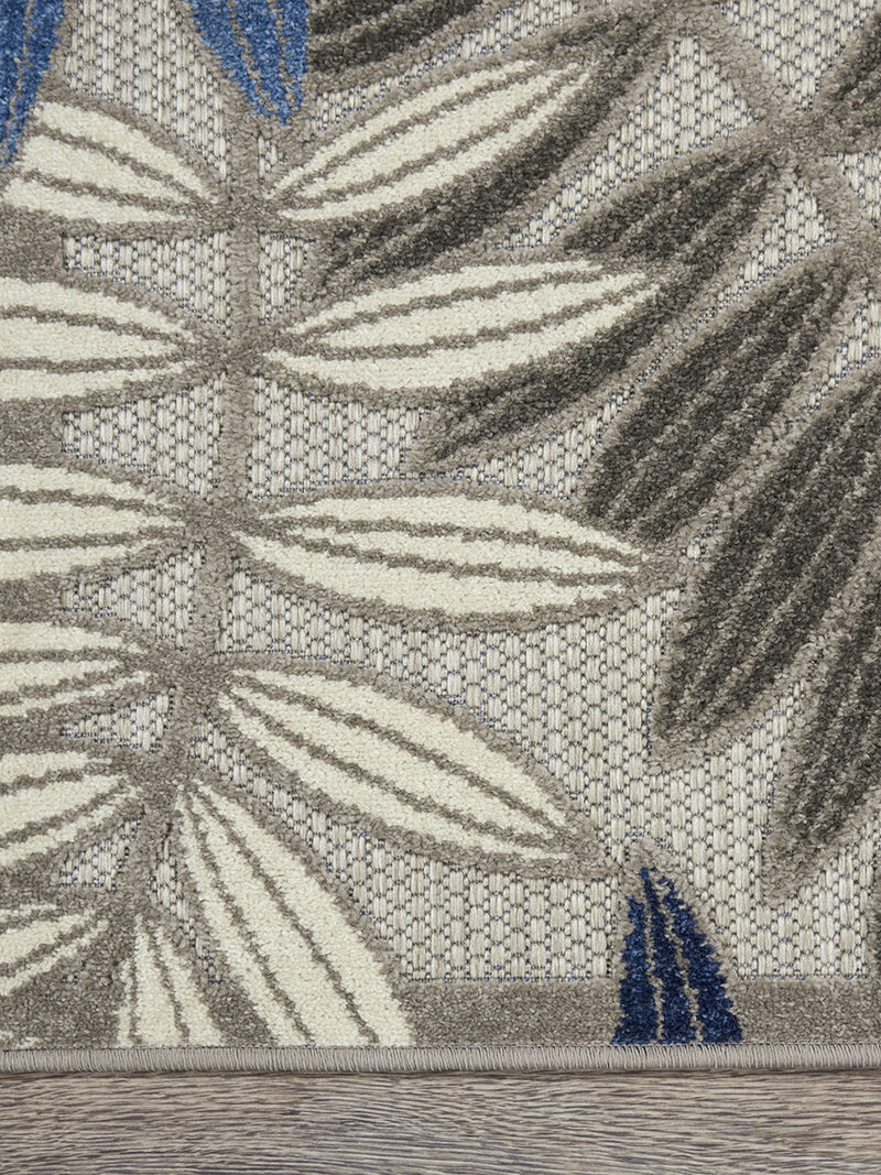 Aloha ALH18 Gray/Blue 6' x 9' Rug