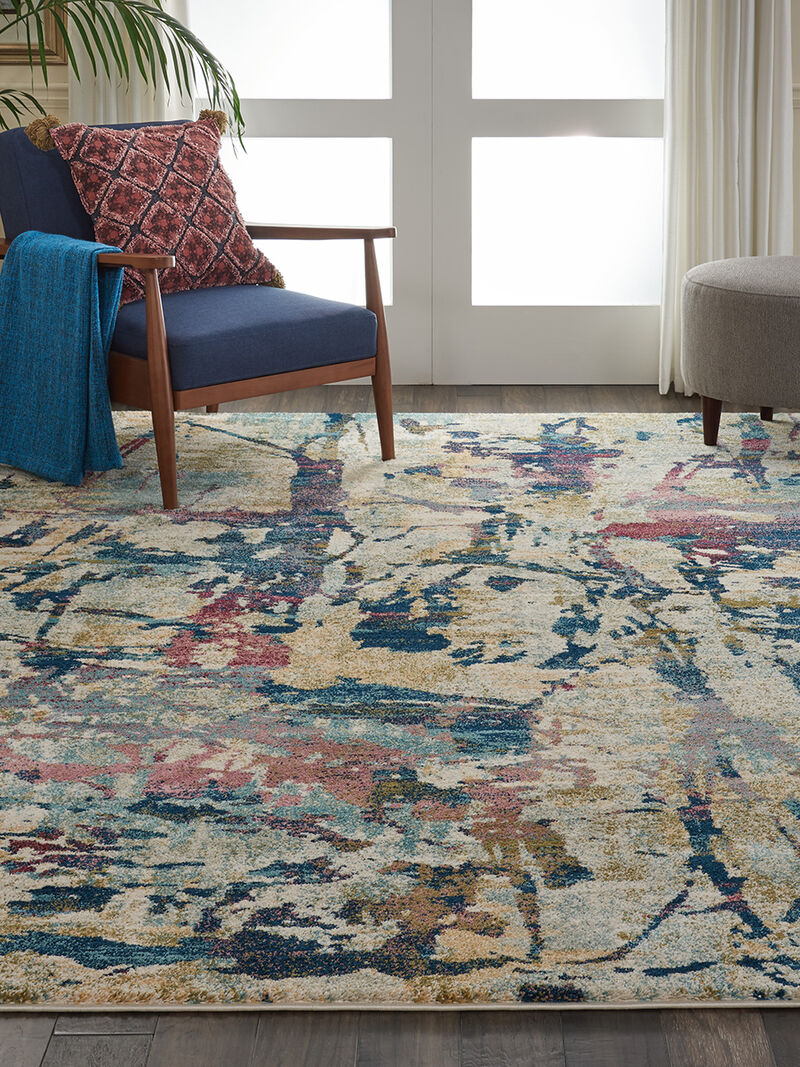 Fusion FSS10 Cream/Multicolor 7'10" x 10'6" Rug