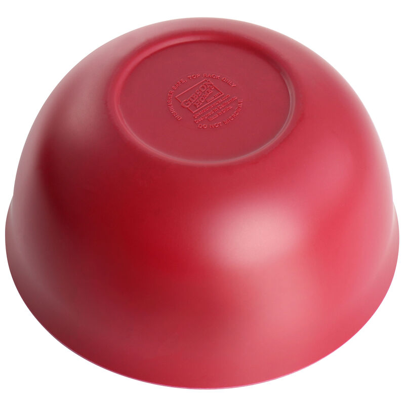 Gibson Home Rockabye 4 Piece Melamine Cereal Bowl Set in Dark Pink