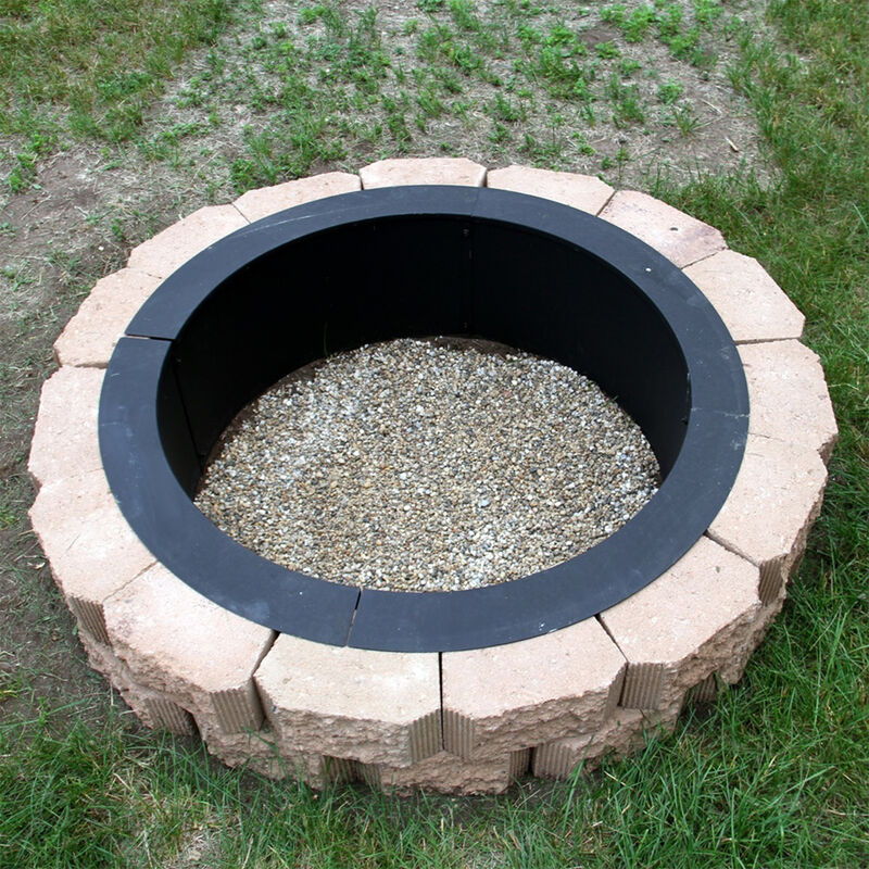 Sunnydaze Heavy-Duty Steel Above/In-Ground Fire Pit Ring Insert