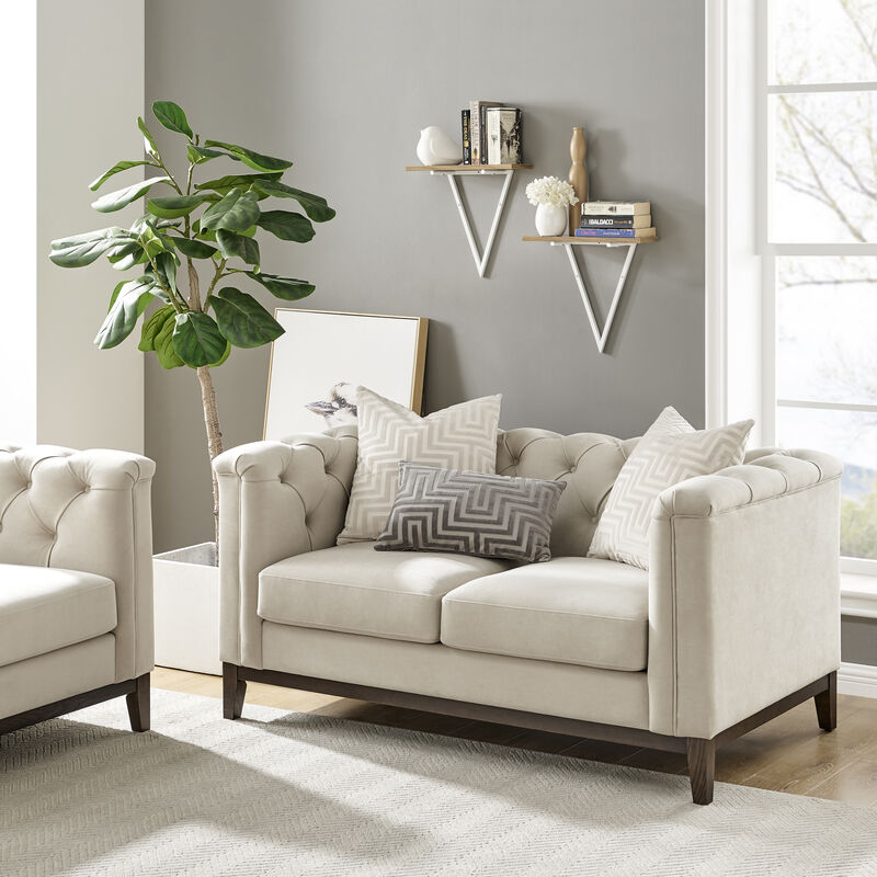 Contemporary Decorative Triangle Accent Metal Frame Wall Shelf - Reversible Configuration