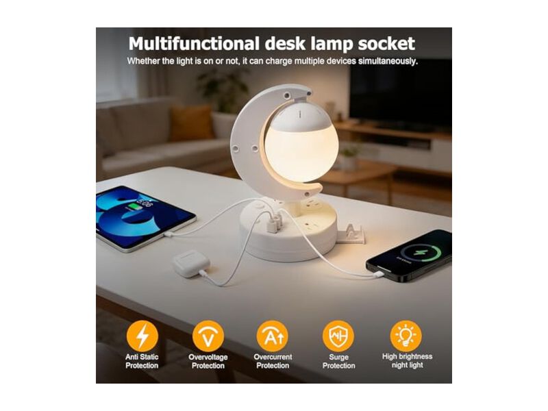 Dimmable LED 3 Color Desk Lamp For Living Room Bedroom Home Office image number 1