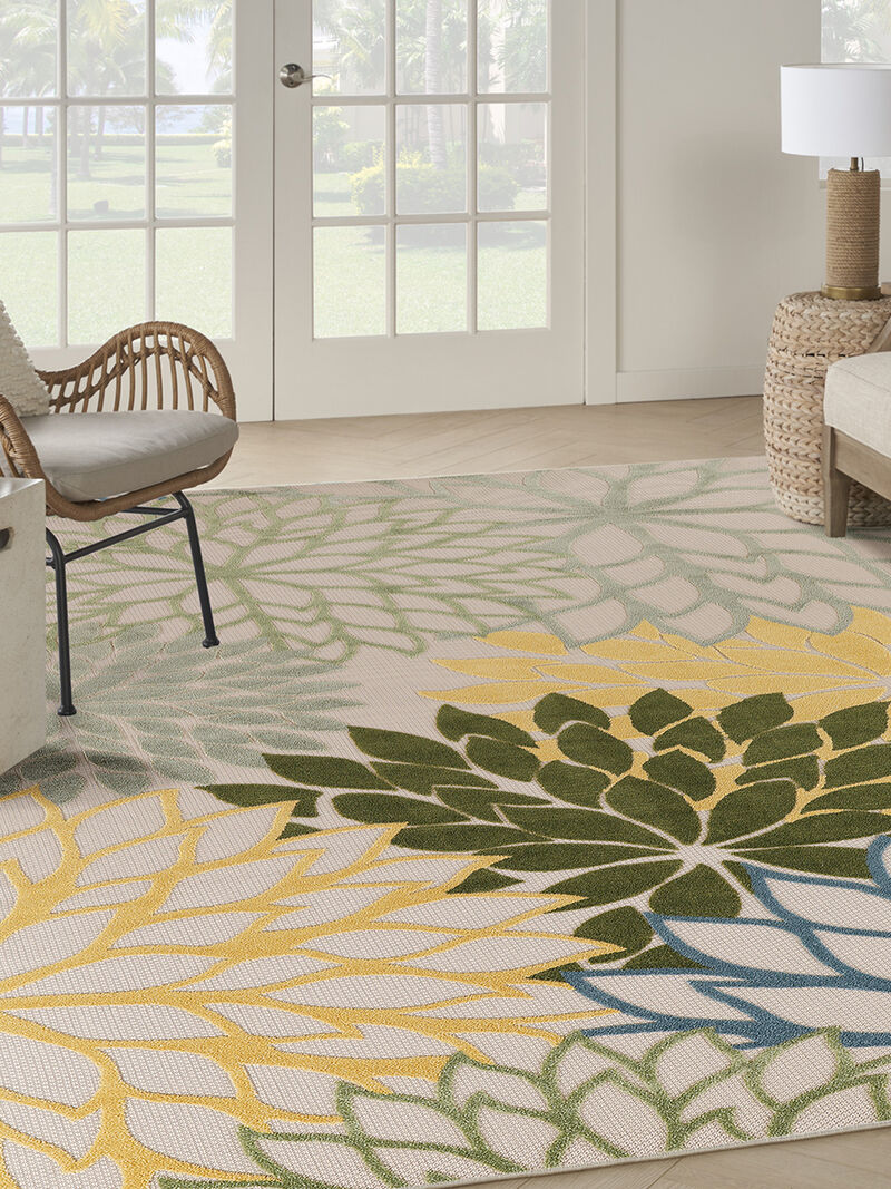 Aloha ALH05 Green/Multicolor 10' x 14' Rug