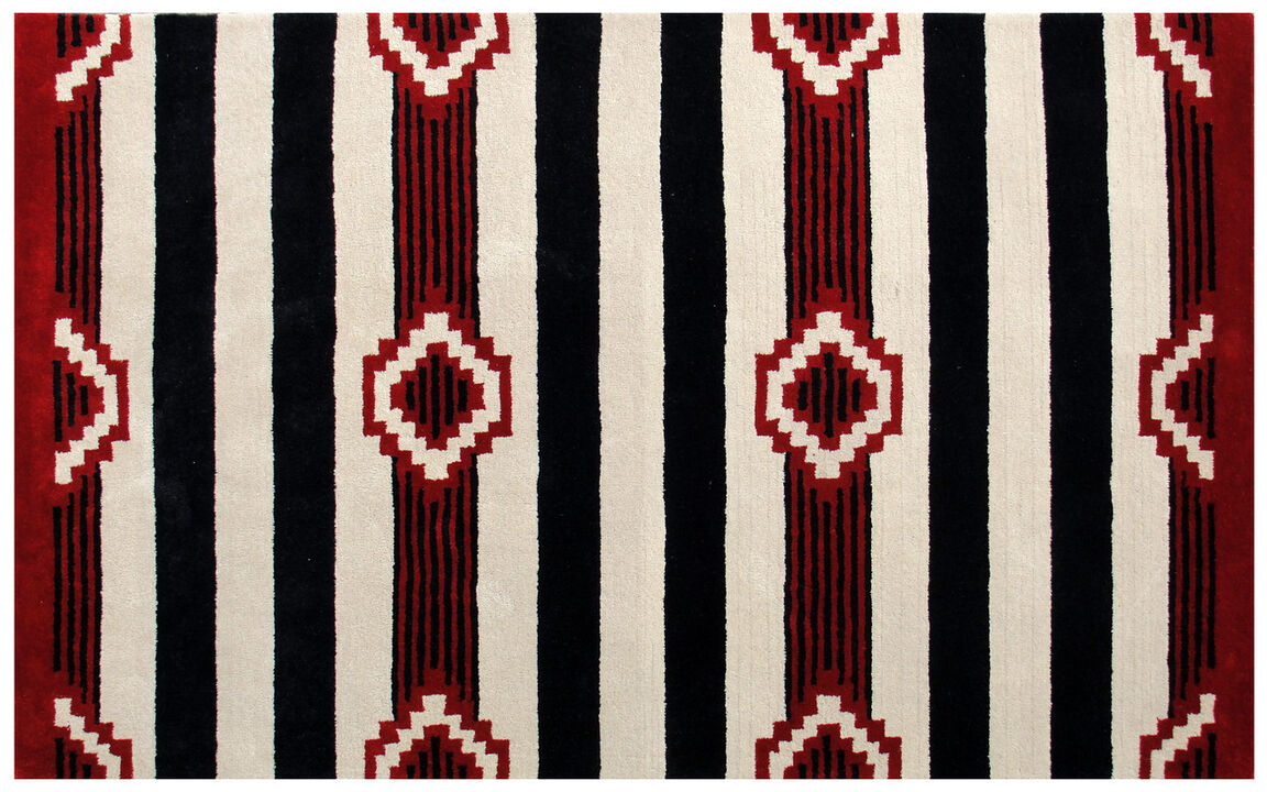HomeRoots Southwestern Hand Tufted Non Skid Area Rug