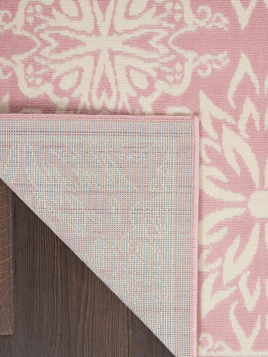 Jubilant JUB06 Ivory/Pink 4' x 6' Rug
