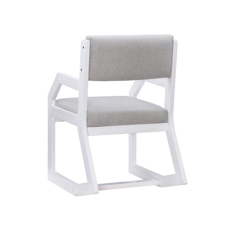Linon Robin 2 Position Sled Base Chair White