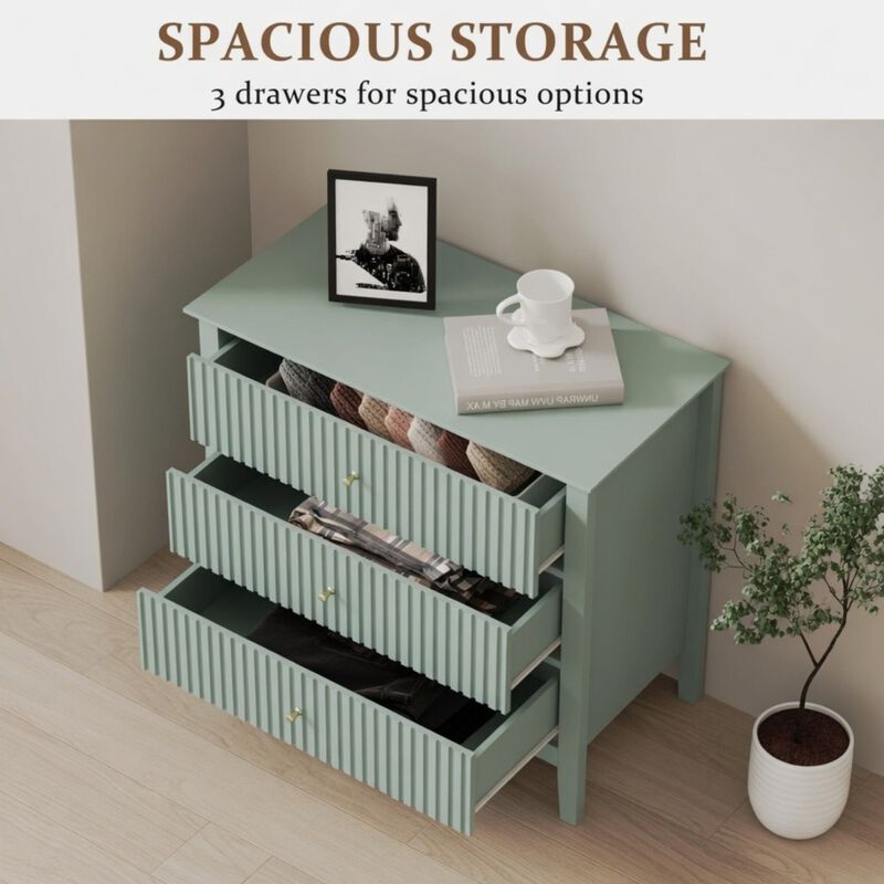 Bekkig Modern 3-Drawer Dresser image number 4