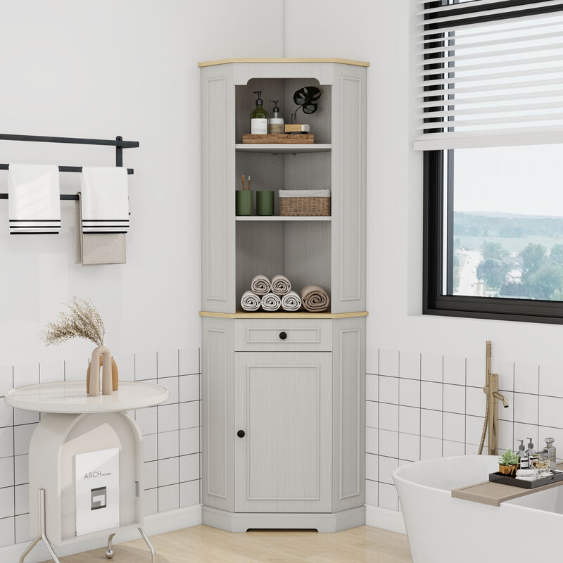 Vopgom Tall Corner Cabinet image number 2