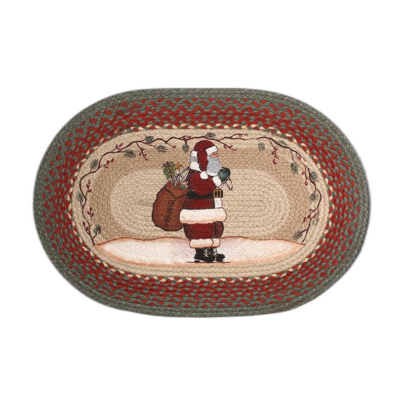 Earth Rugs Op-25 Santa Oval Patch 20 X 30 image number 0