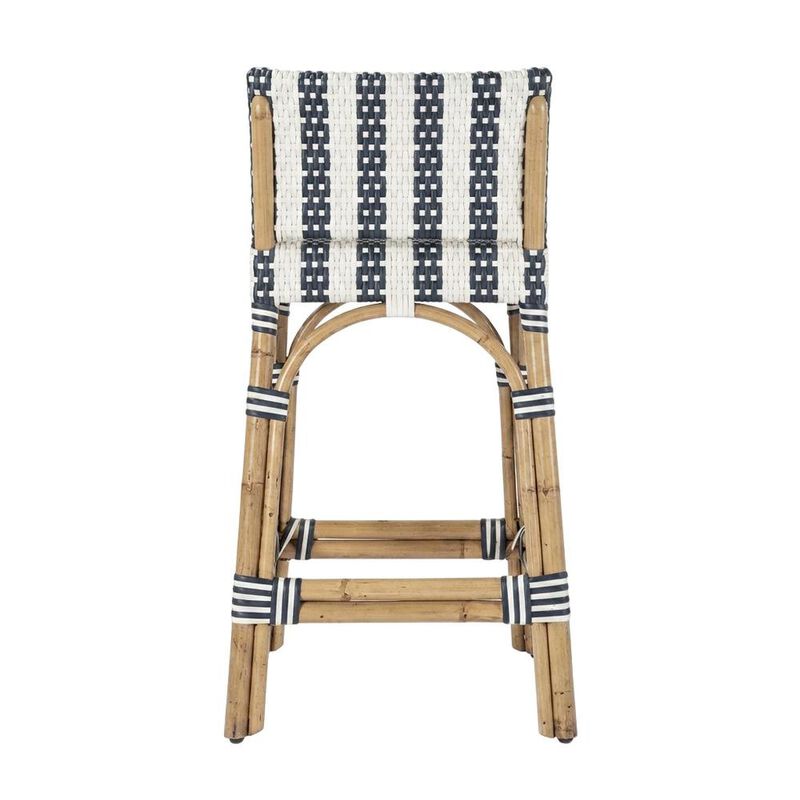 Starlight Canyon Home Rattan Low Back Counter Stool, Transitional Bar Stool for Dining Rooms image number 5