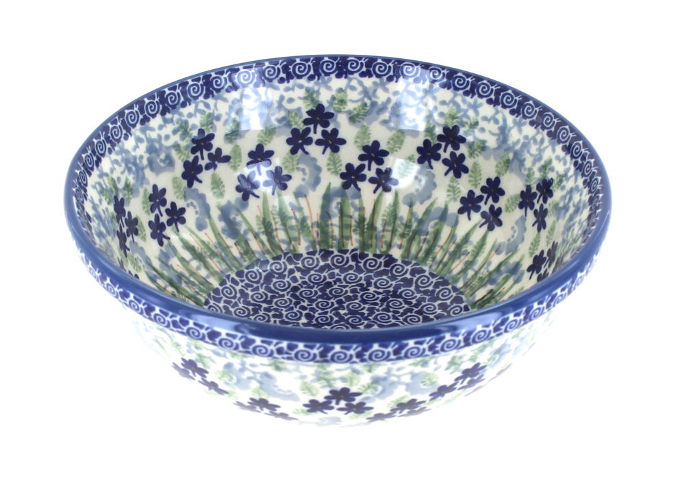 Blue Rose Polish Pottery Sunshine Grotto Cereal/Soup Bowl