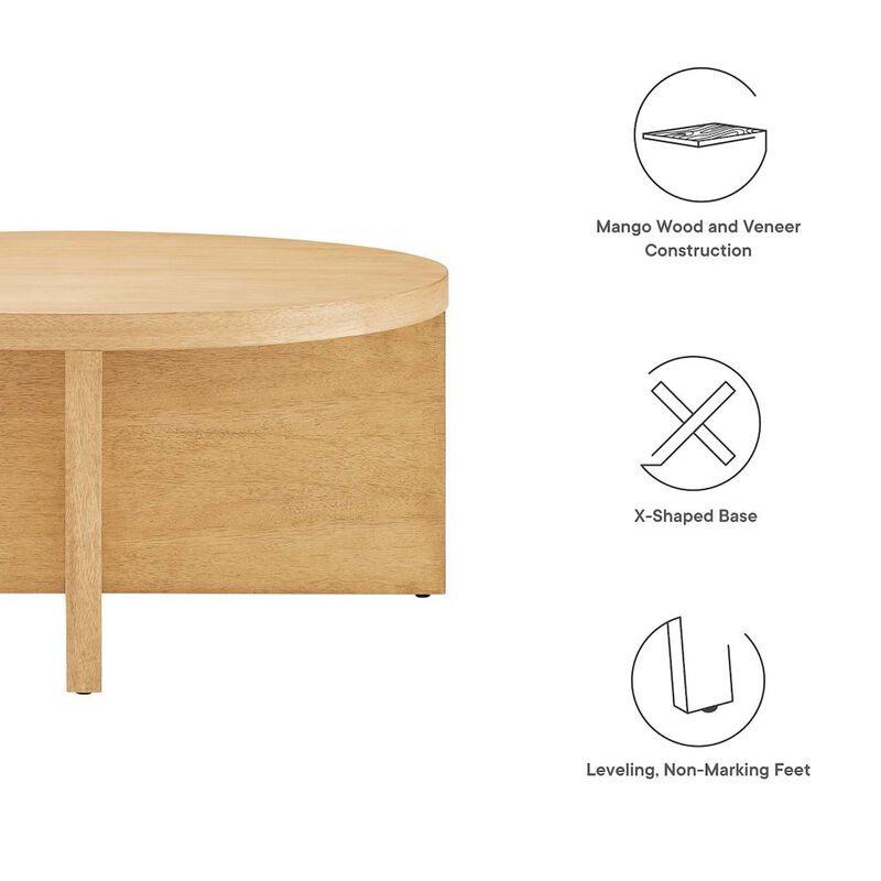 Silas Round Wood Coffee Table image number 1