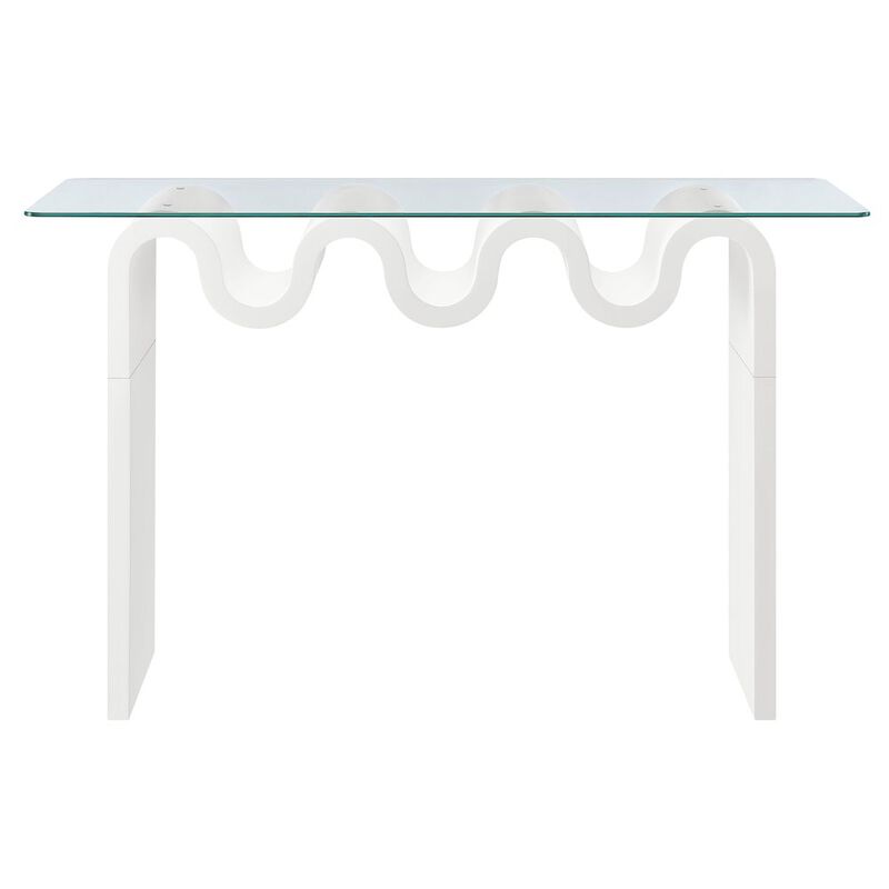 Ondine Glass Top 50" Console Table image number 4
