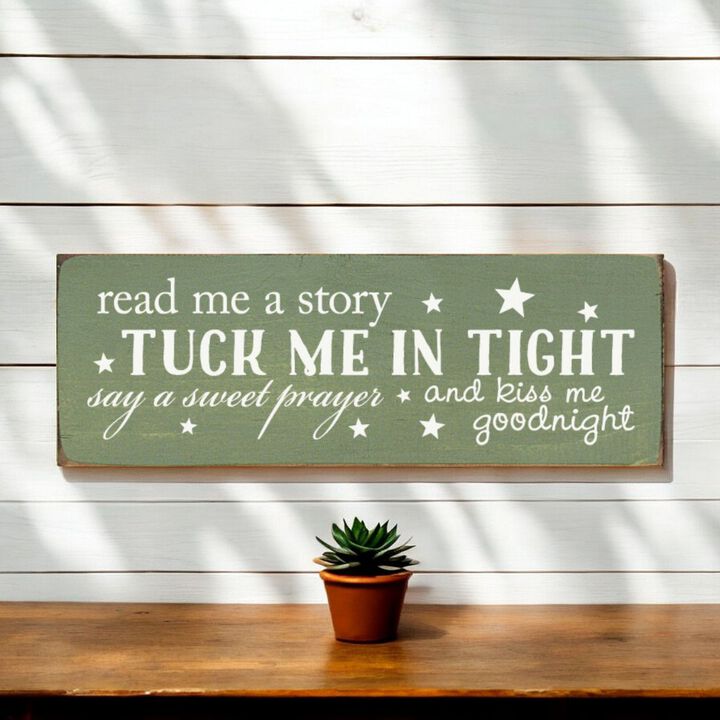 Rustic Knotty Pine Hanging Wall Sign with Story Quote Decorative Home Accent Plaque