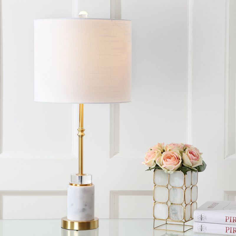 Harper Marble/Crystal LED Table Lamp